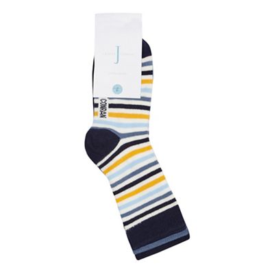 J by Jasper Conran Boys' yellow three pack of sail socks